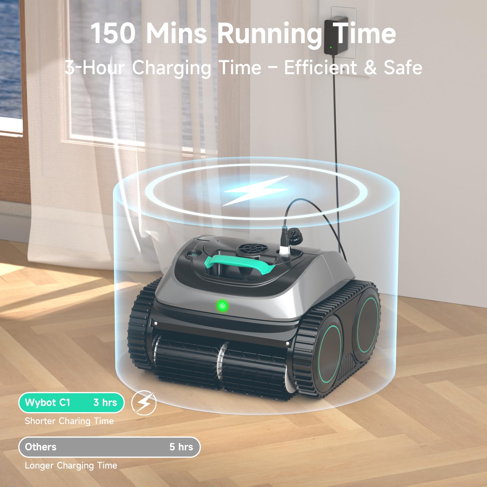 WYBOT C1 packaging and accessories for ready-to-use convenience