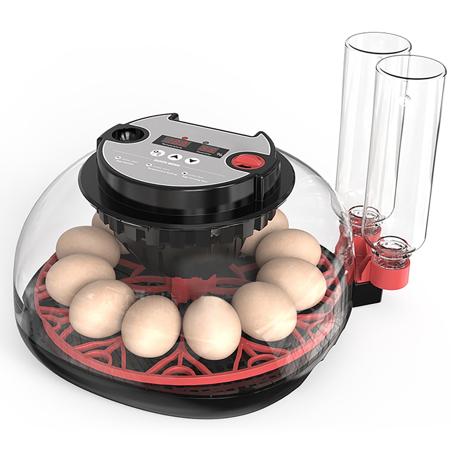 WYD2ANG front view incubator showing compact design and full controls for convenience