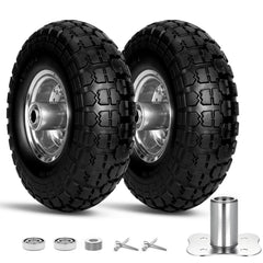 WYERSEA front view of 10-inch solid wheel showing full profile and durability