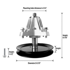 wyevee spindle grease zerk close-up for easy routine lubrication