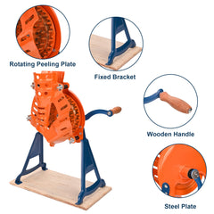 WYJREES wooden board base detail highlighting vibration absorption and stability