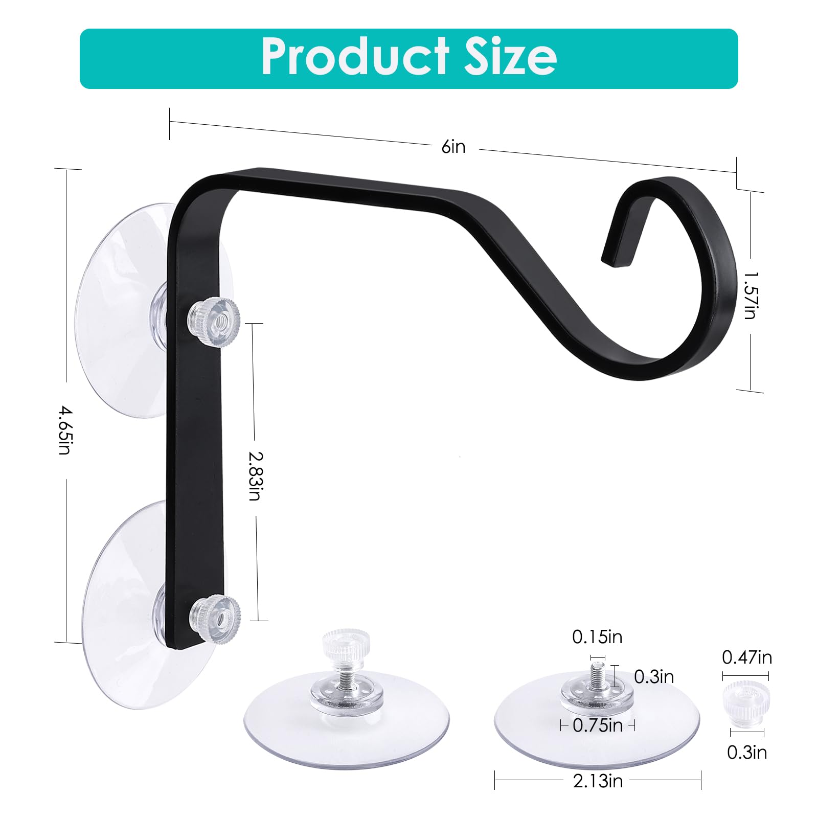 WYLUNBI suction cup closeup showing grip texture and secure adhesion benefit