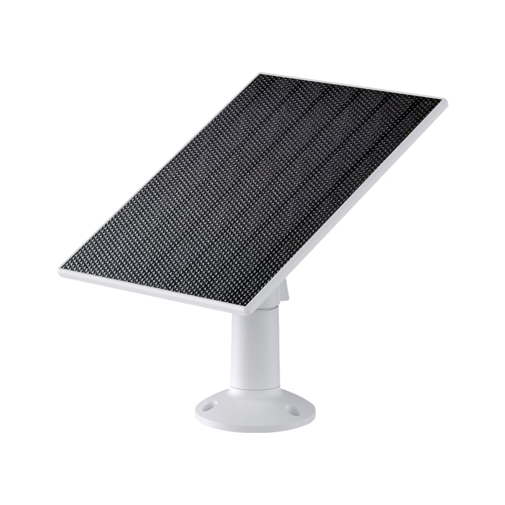 Wyze solar panel front view showing sleek design and easy mount benefit