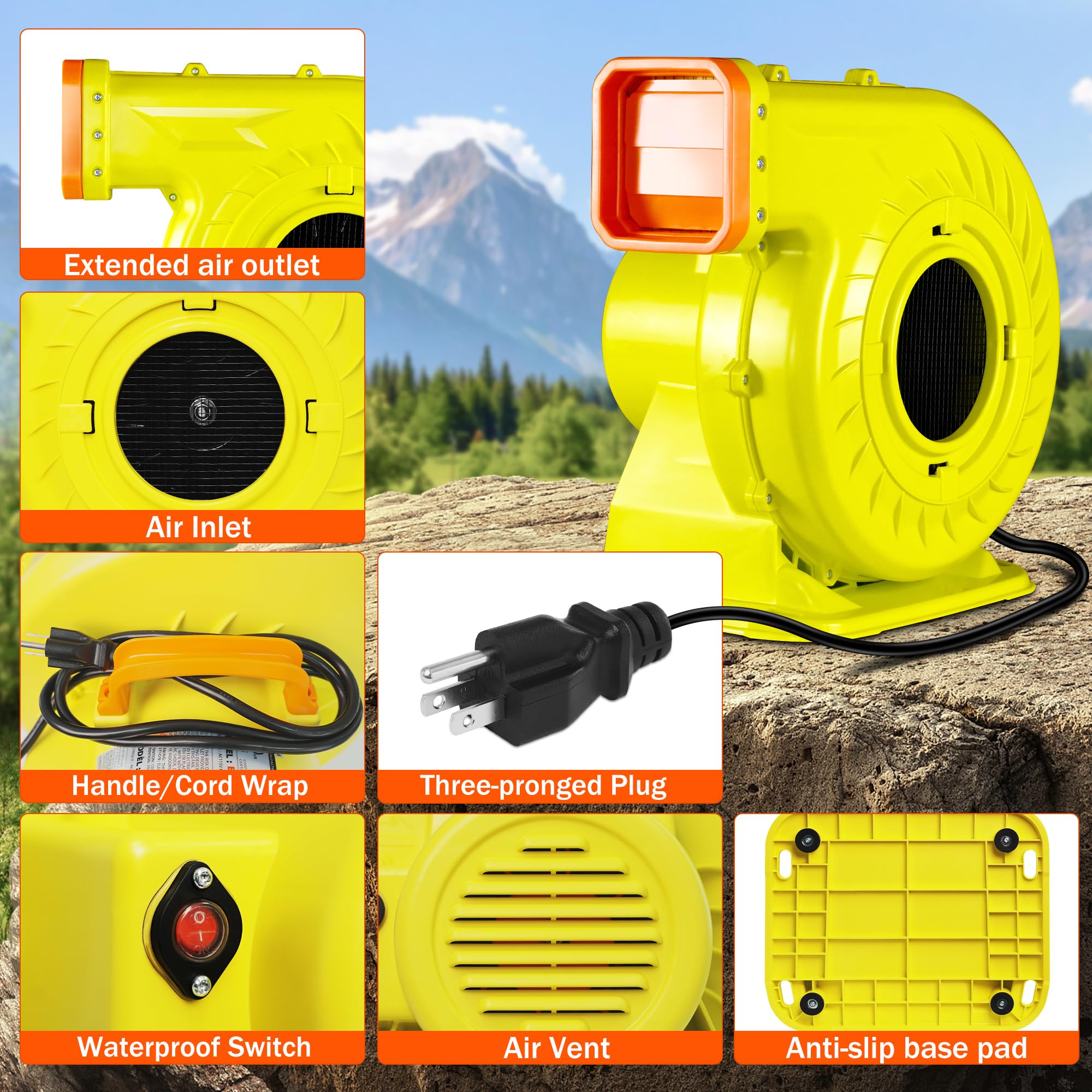 WZIIOT carry handle detail highlighting portability for event transport