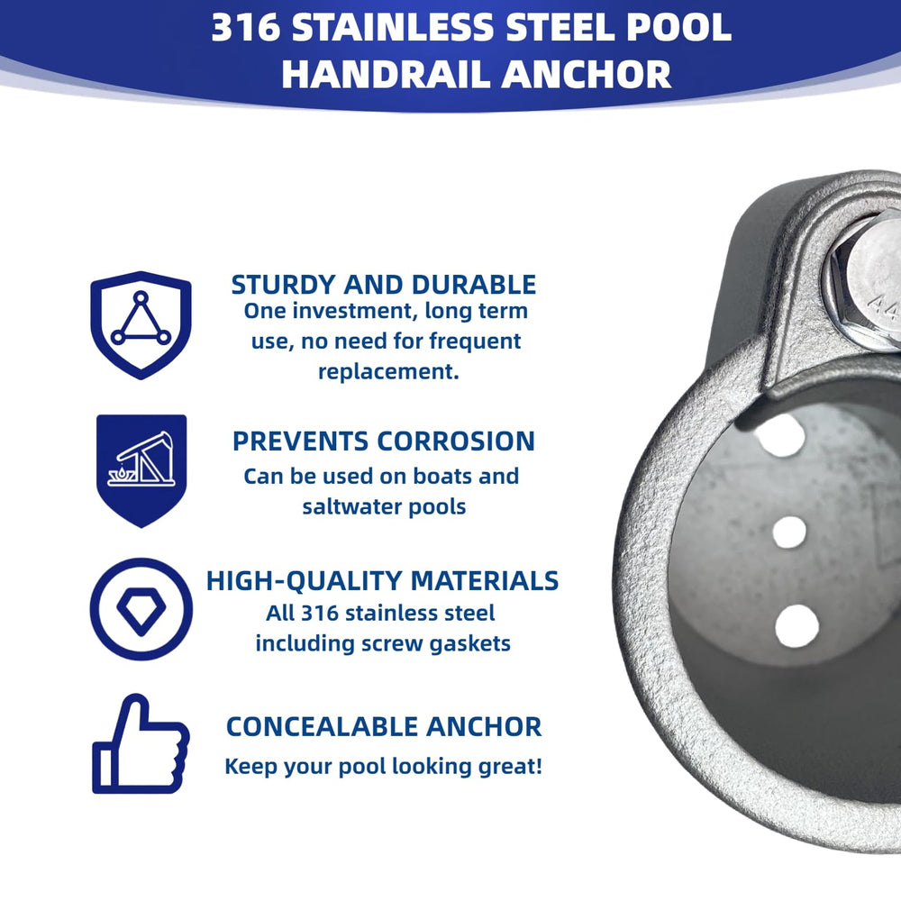 WZKO anchor in pool deck lifestyle scene demonstrating clean concealed appearance