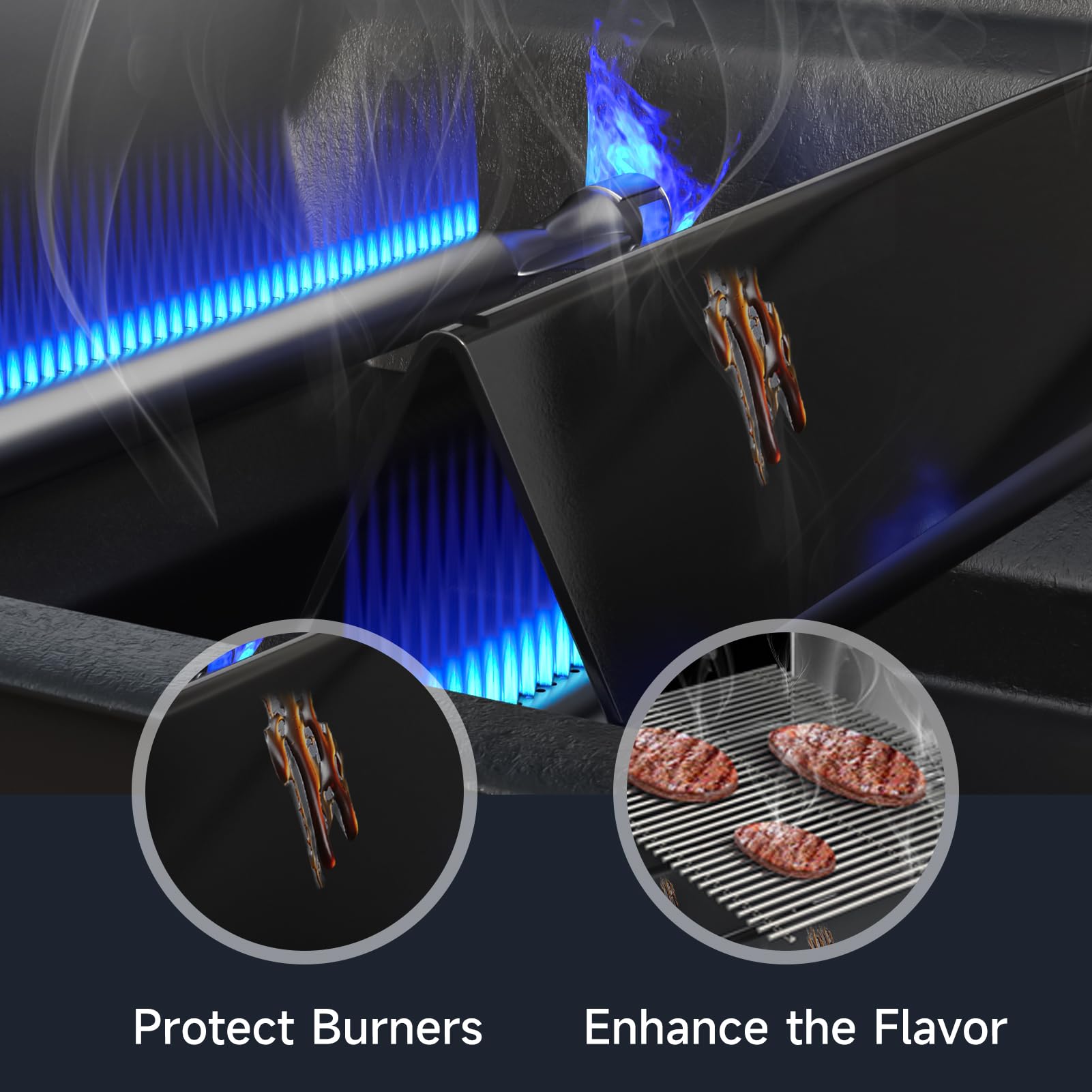 X Home layout with ruler comparing burner and bar lengths for accurate fitment