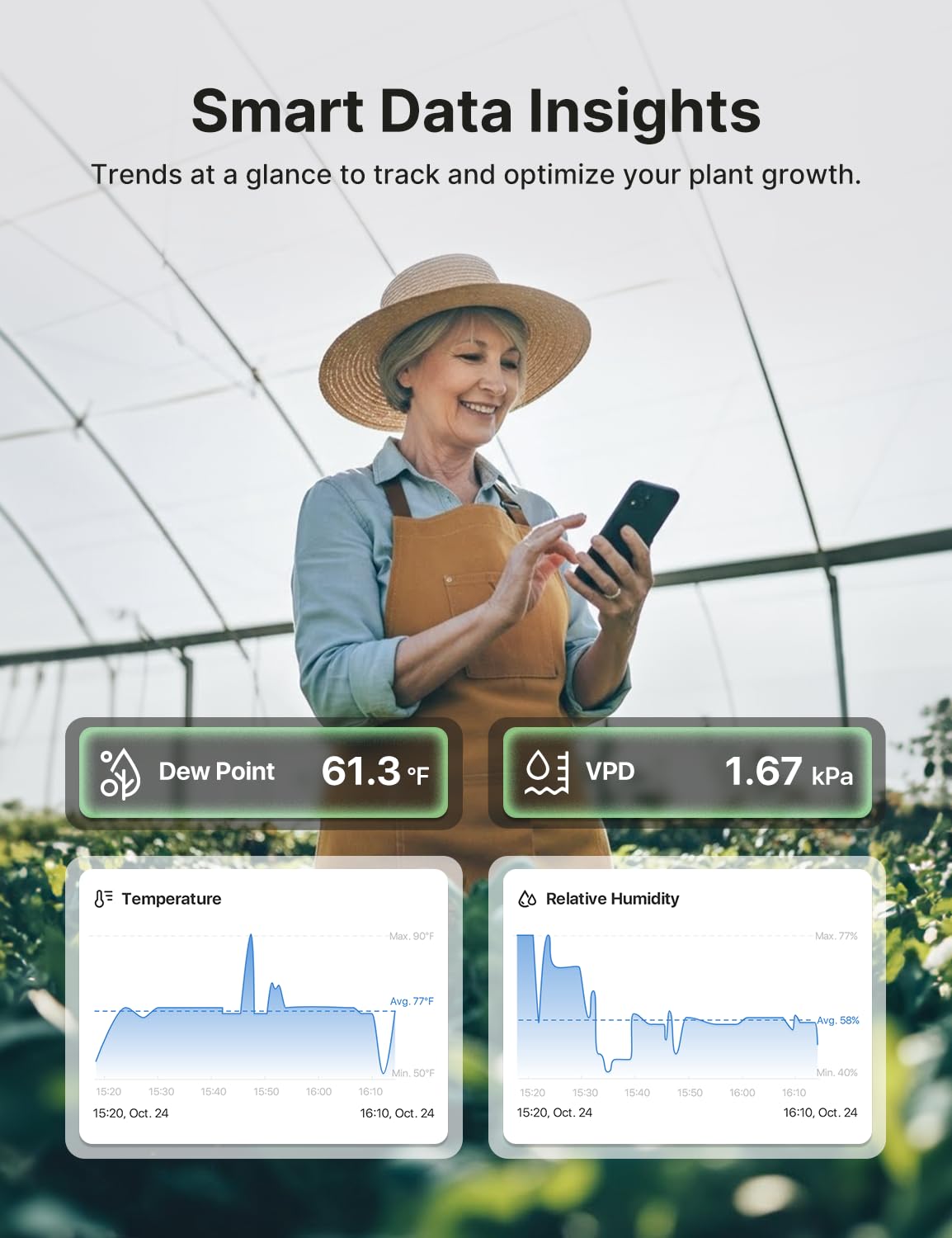 X-Sense sensor on a wine rack protecting cellar temperature and humidity stability