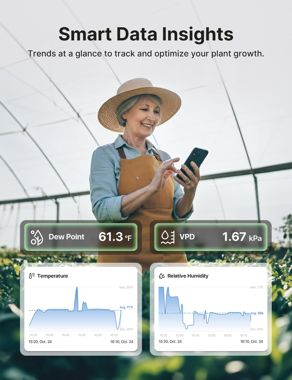 X-Sense sensor on a wine rack protecting cellar temperature and humidity stability