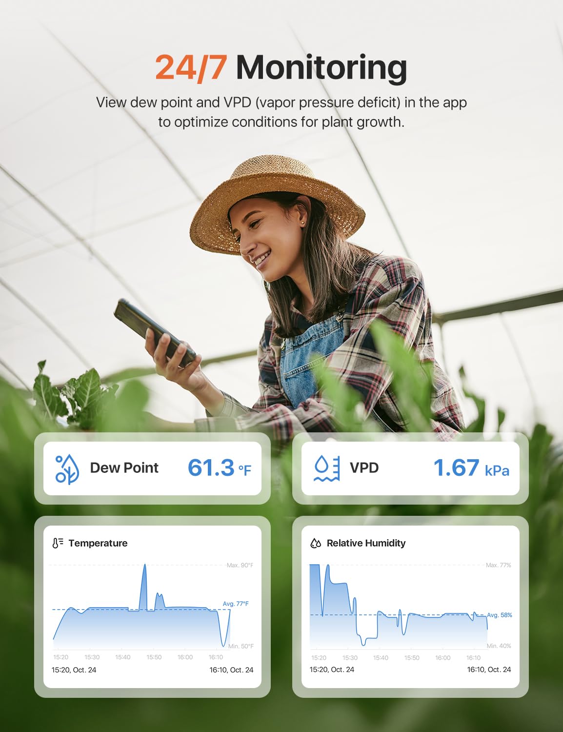 X-Sense sensor beside a smartphone to show compact size and easy placement