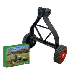 Xanadued wheel attachment front view showing mount and bracket, improving stability