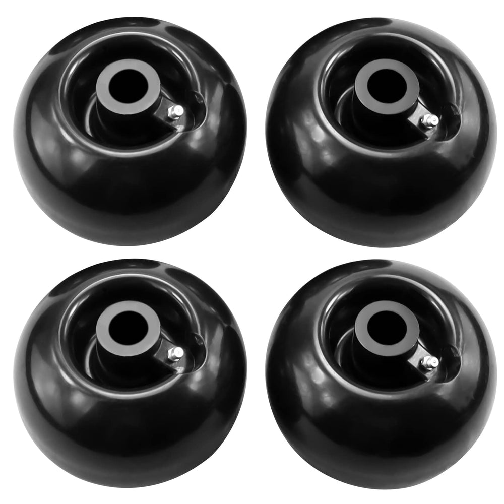 Xastro front view wheel kit showing four replacement deck wheels and fit benefits