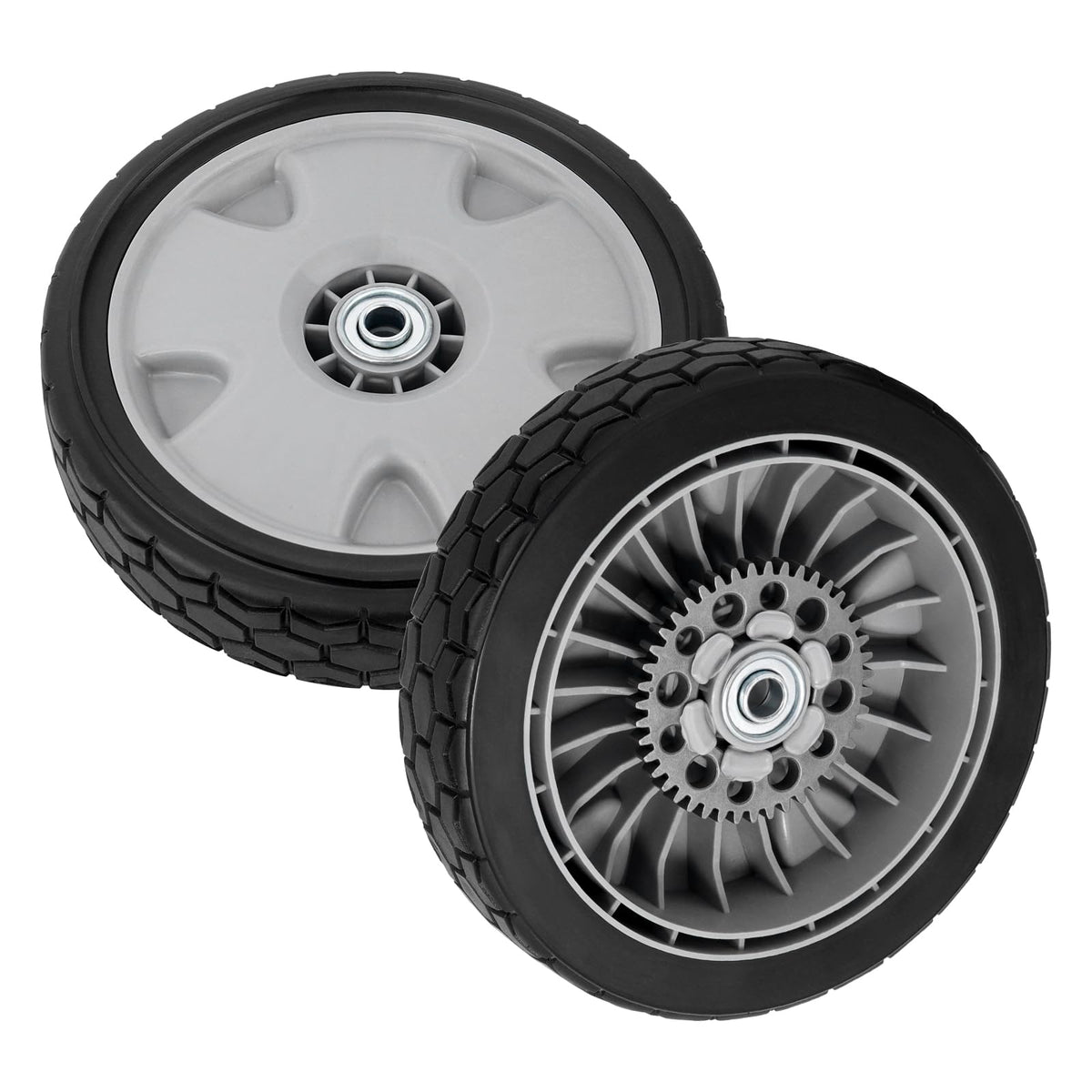 XaXmTee front view of both 9-inch rear wheels showing ready-to-install benefit