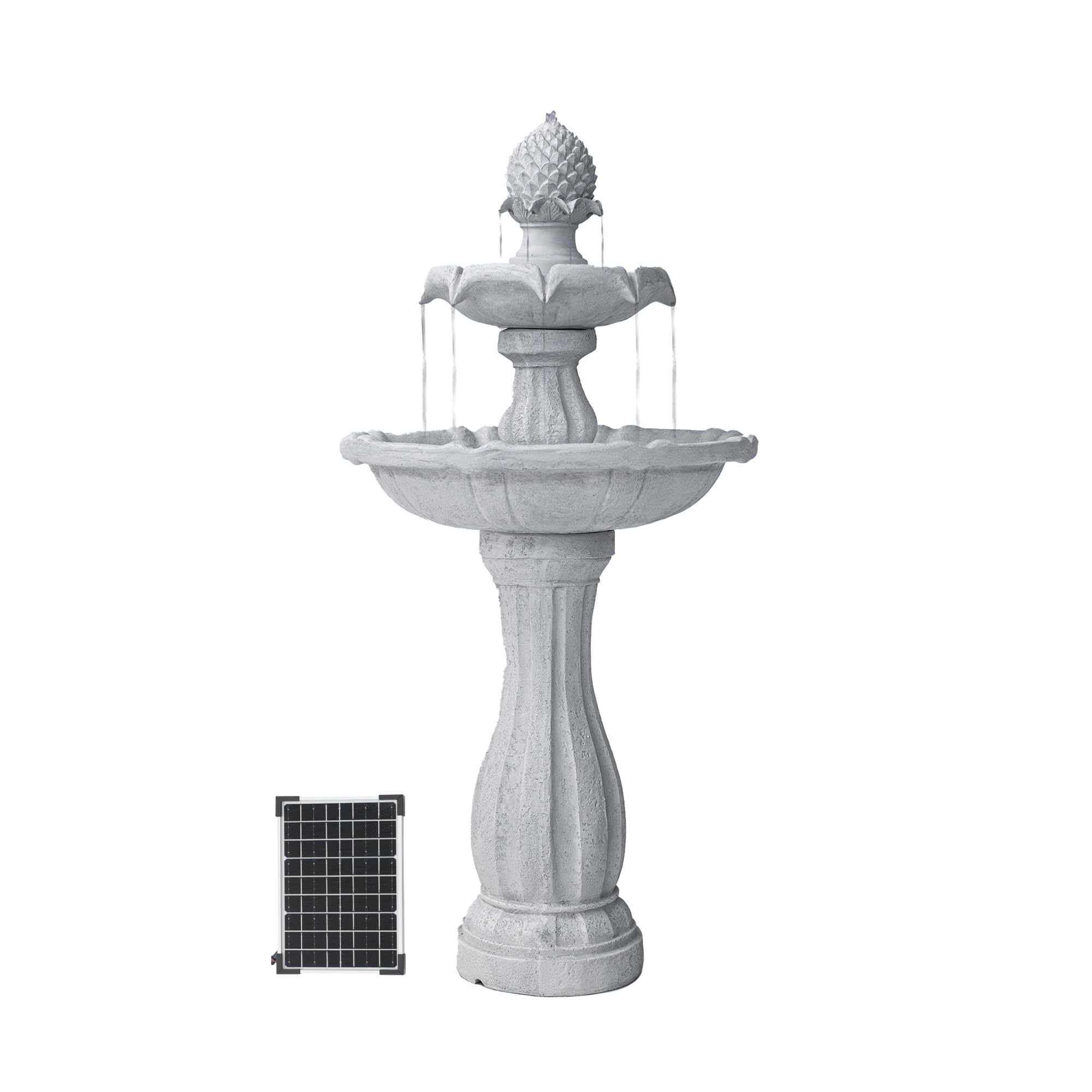 XBrand fountain front view showing elegant two-tier design and curb appeal