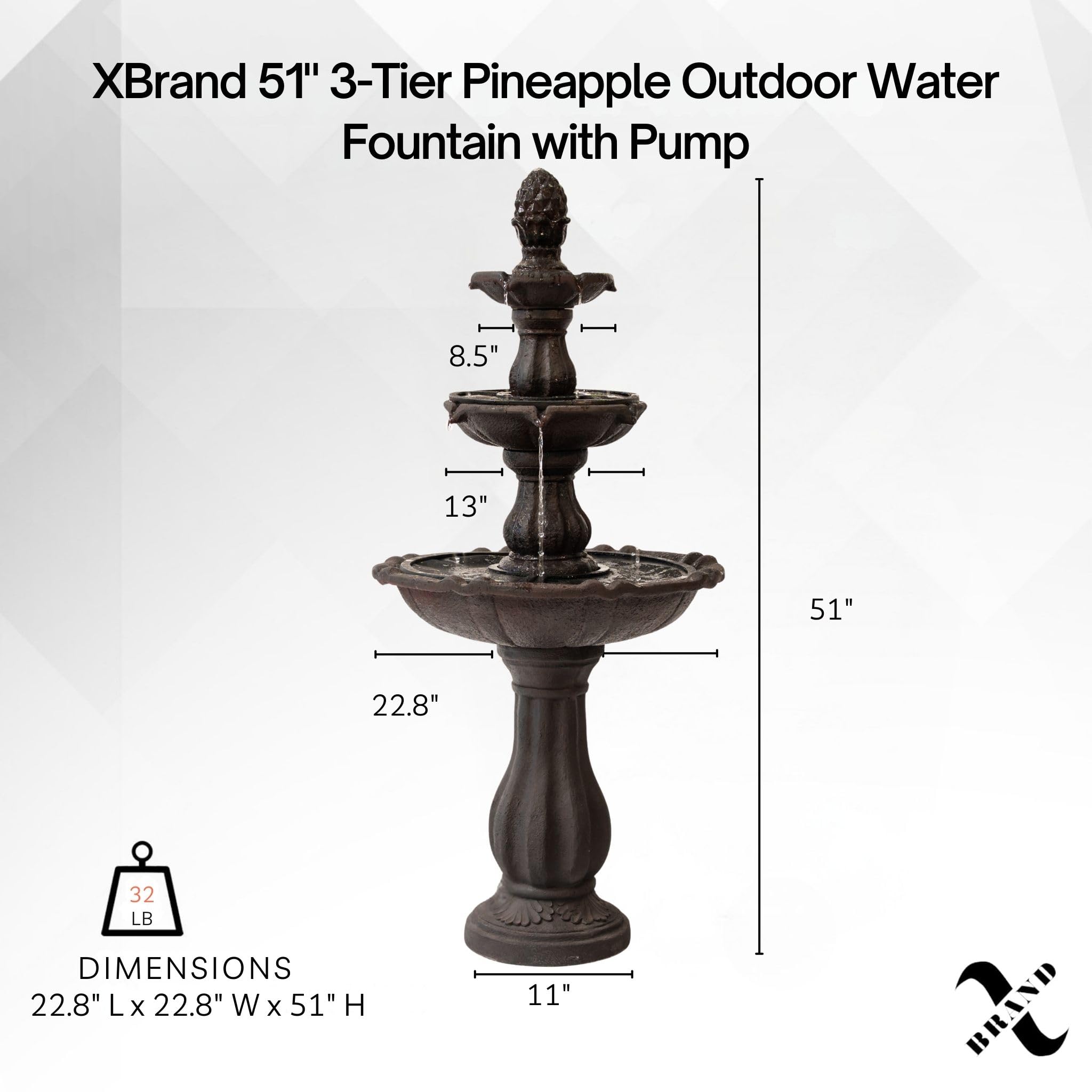 XBrand view of concealed pump and reservoir showing easy access and safe operation