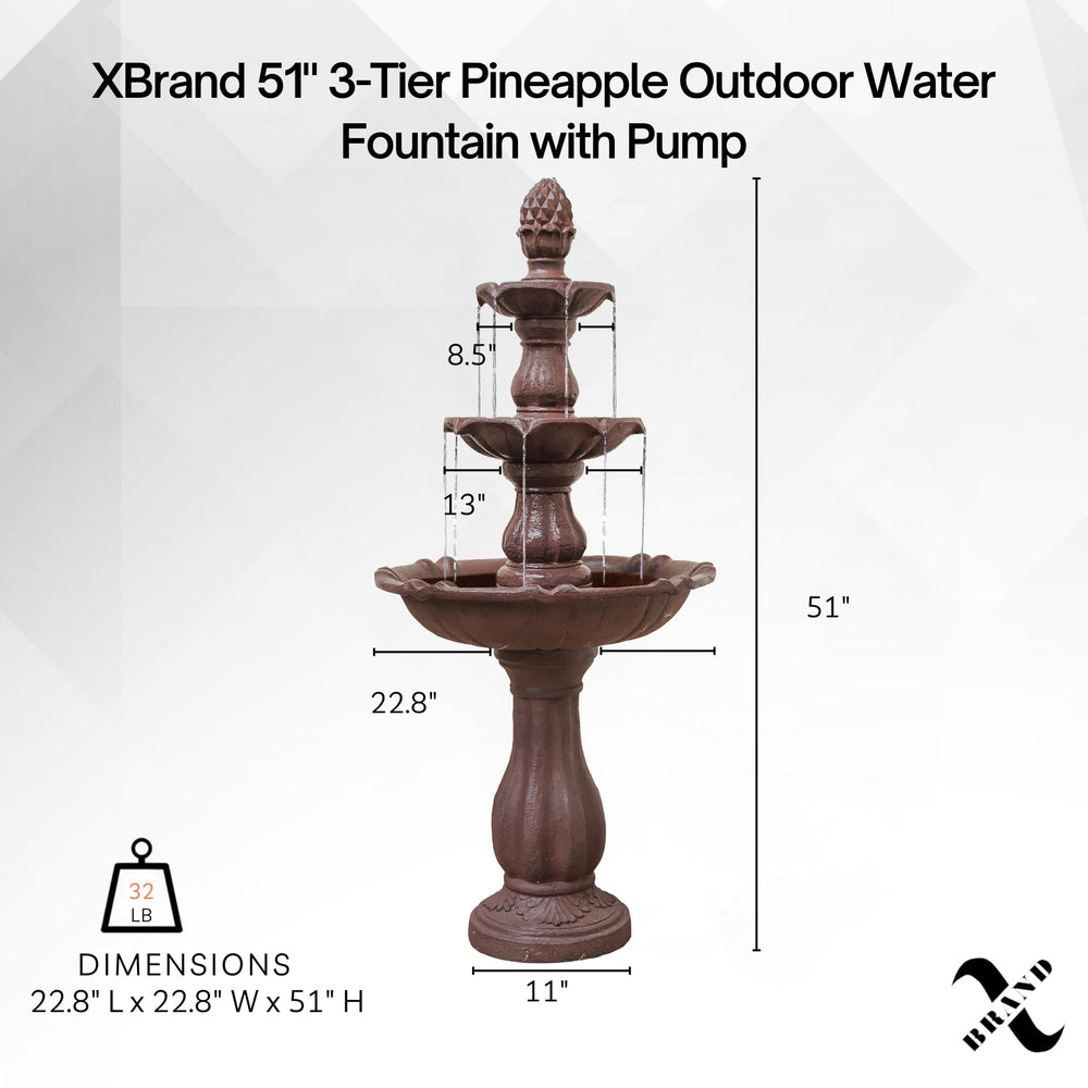 XBrand fountain resin texture close-up highlighting durable stone look