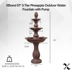 XBrand fountain resin texture close-up highlighting durable stone look