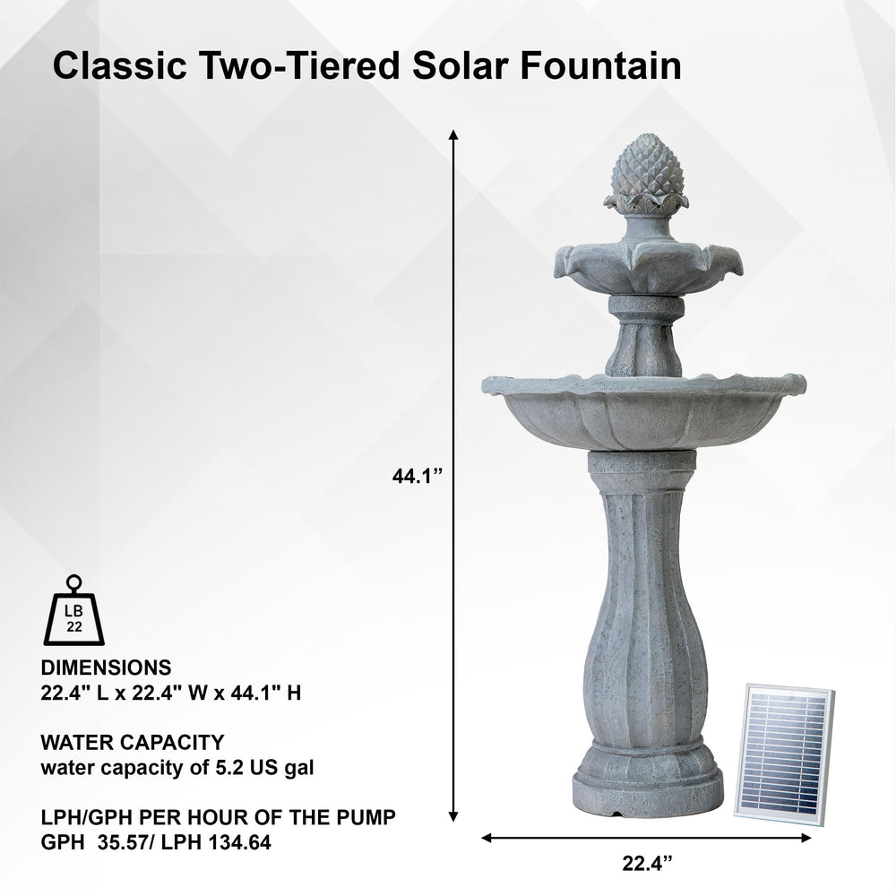 XBrand close-up of top tier showing flowing water and aesthetic detail