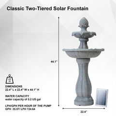 XBrand close-up of top tier showing flowing water and aesthetic detail