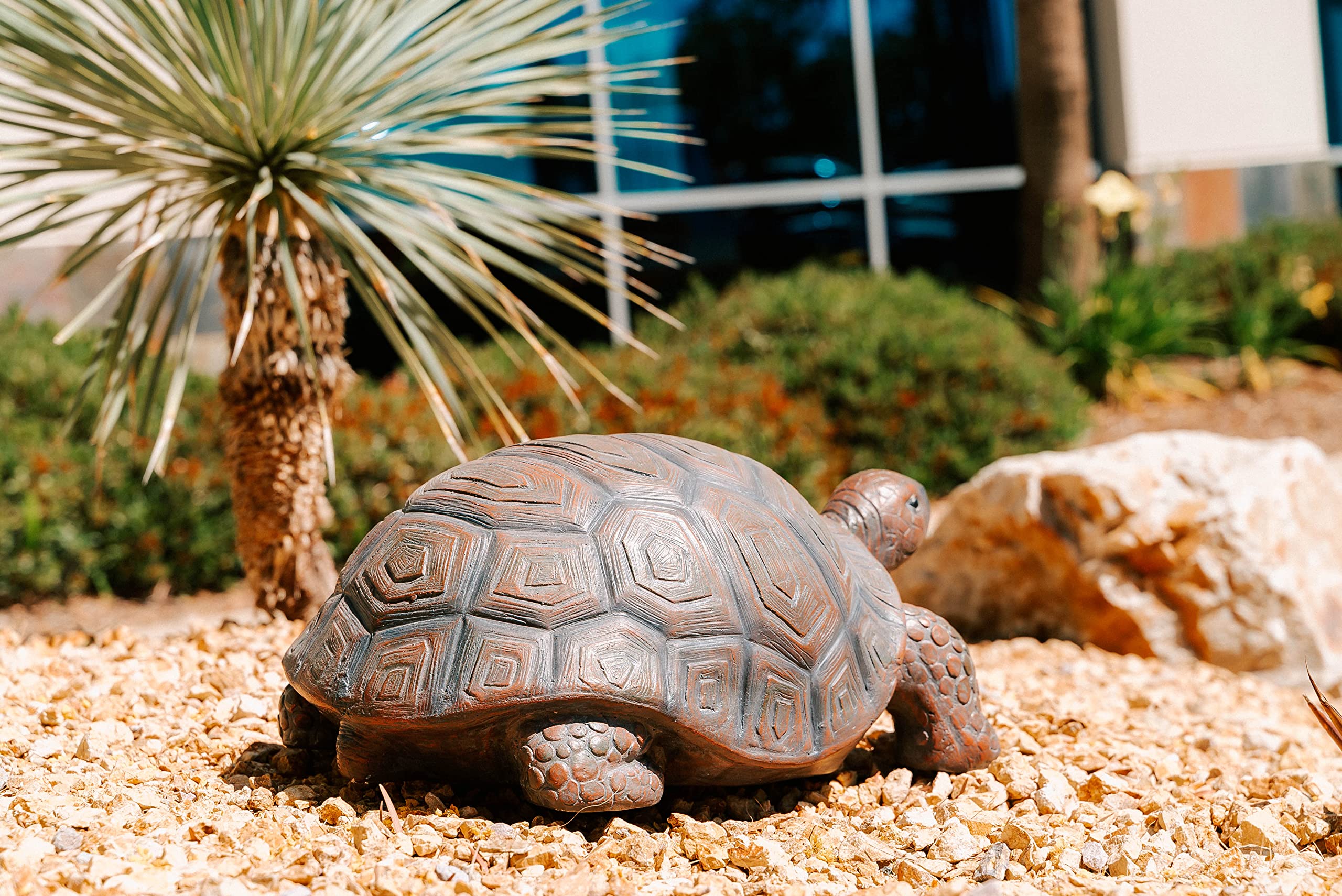 XBrand turtle on porch showing durable material and entryway charm