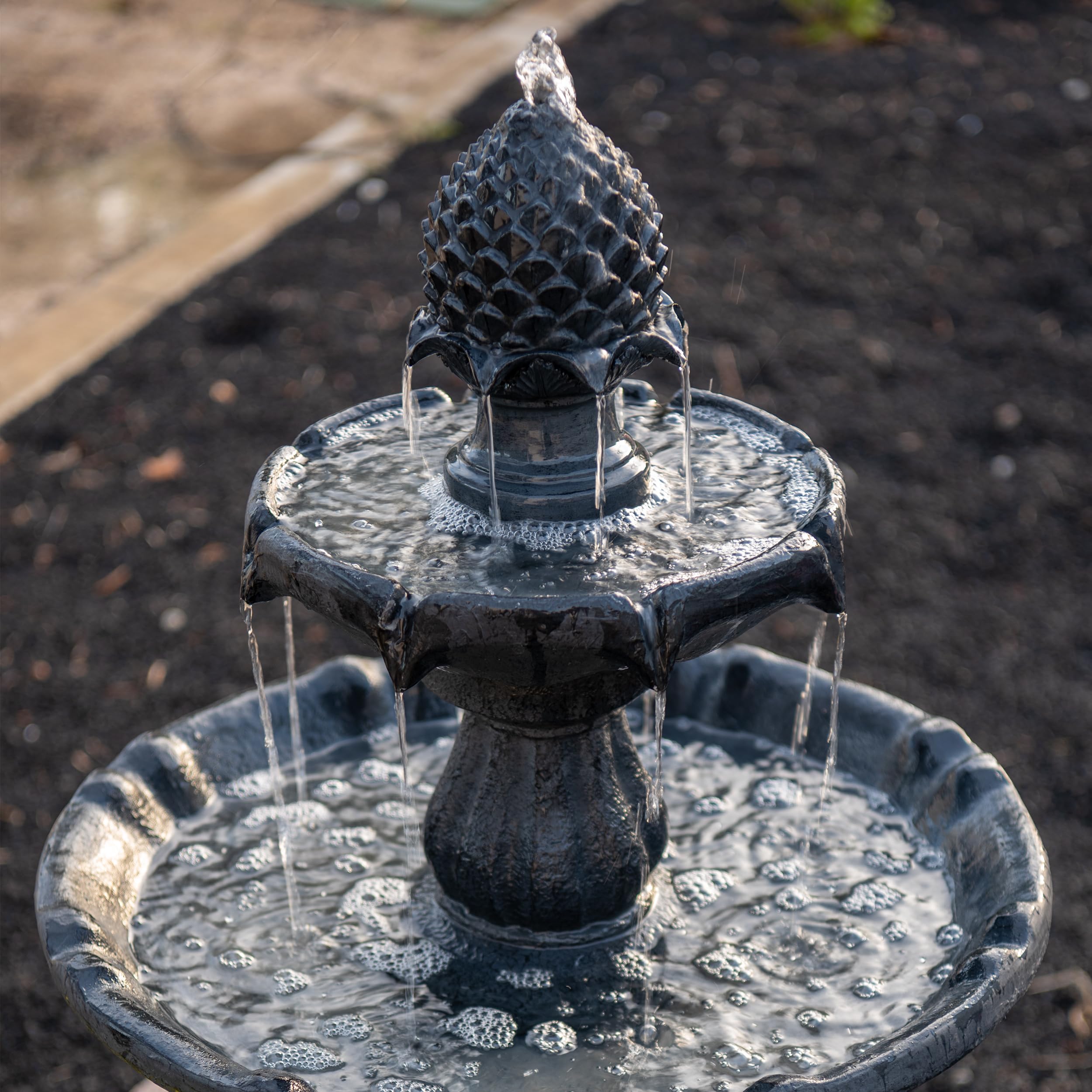 XBrand fiberglass resin texture close-up showing weather-resistant finish for outdoor durability