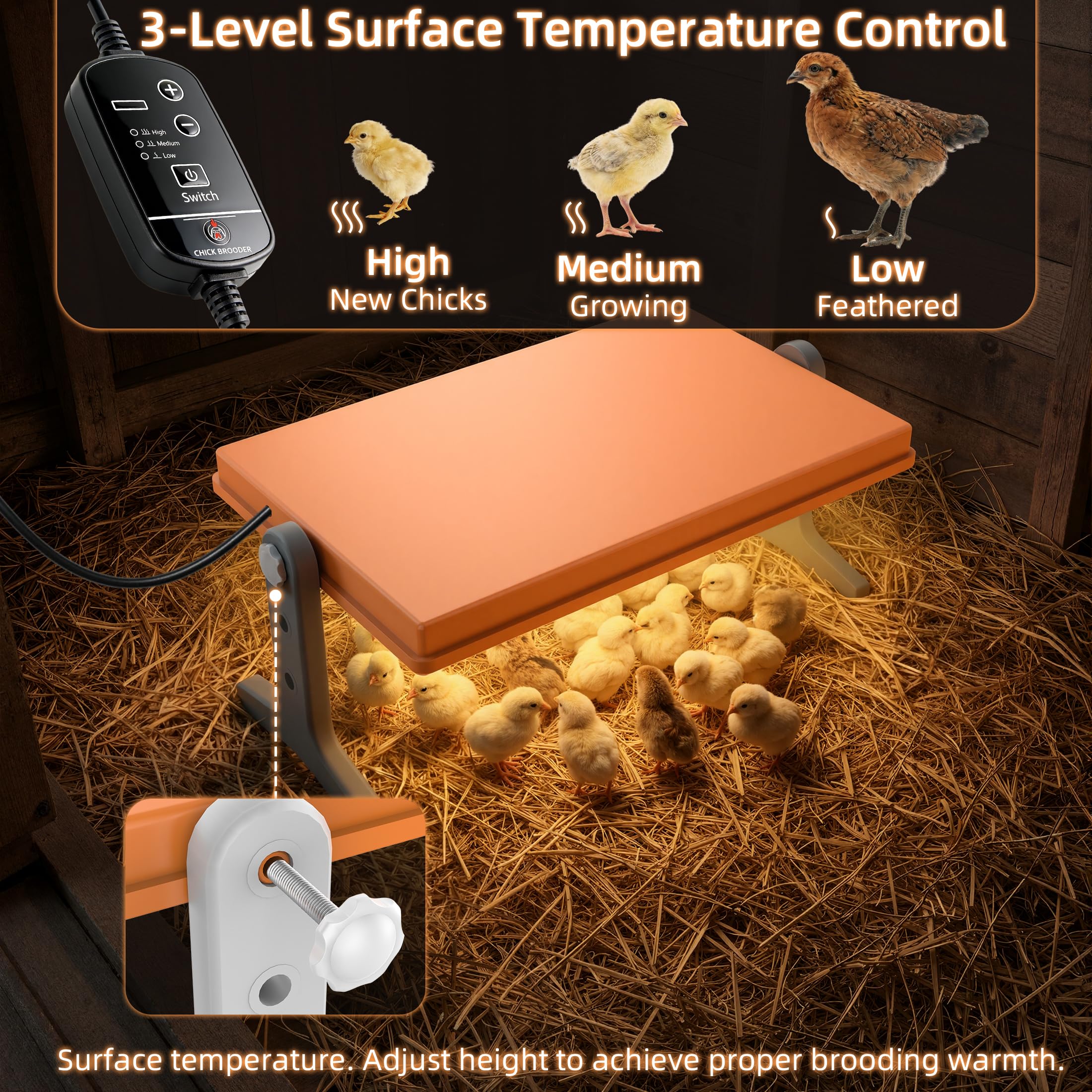 Xbrigh close-up of textured heating surface demonstrating even radiant heat