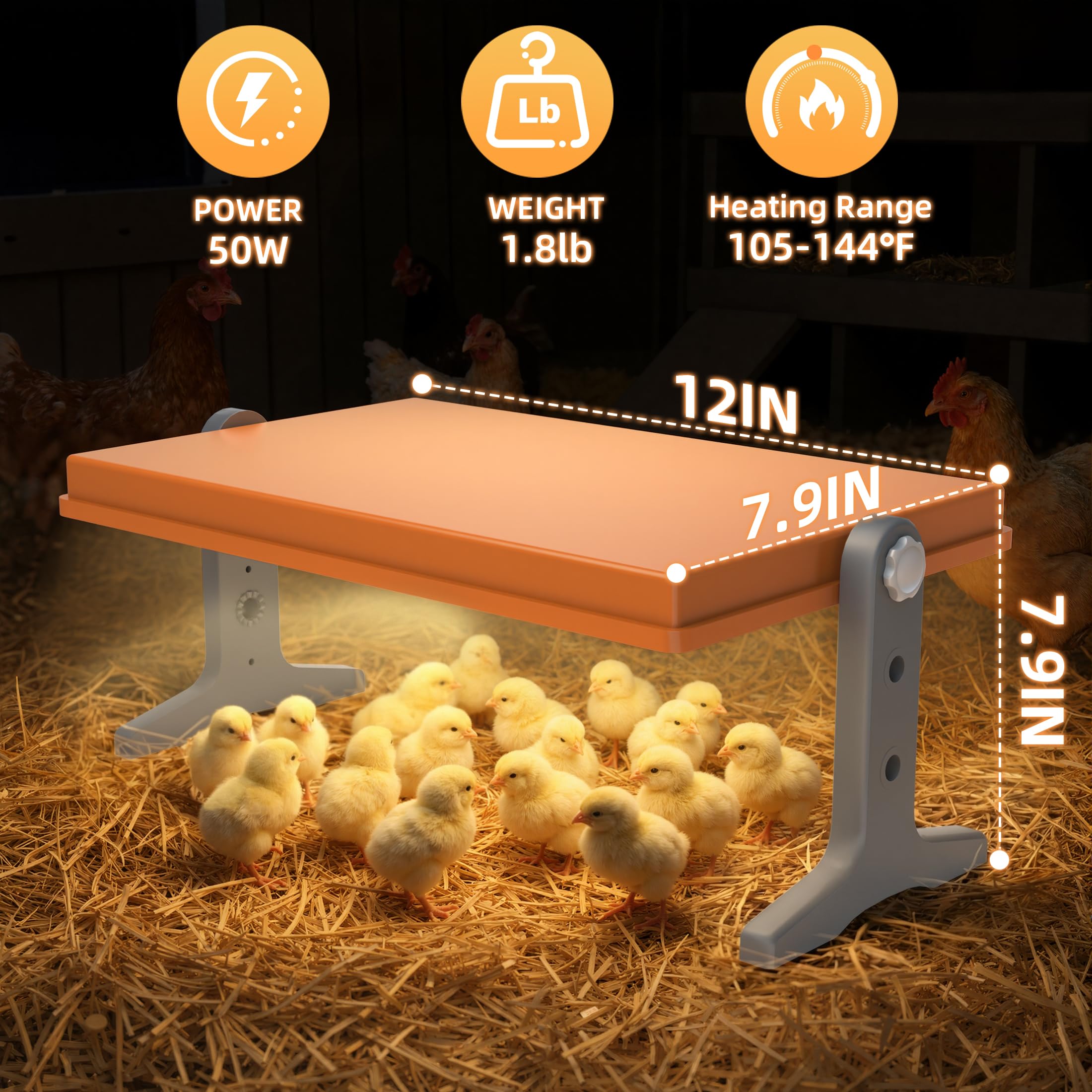Xbrigh brooder in use with chicks enjoying stable warmth and comfort