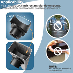XCWT rubber diverter head close-up showing flexible seal benefit
