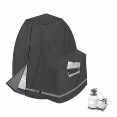 XCZ front view cover on pump showing full protection and weather resistance