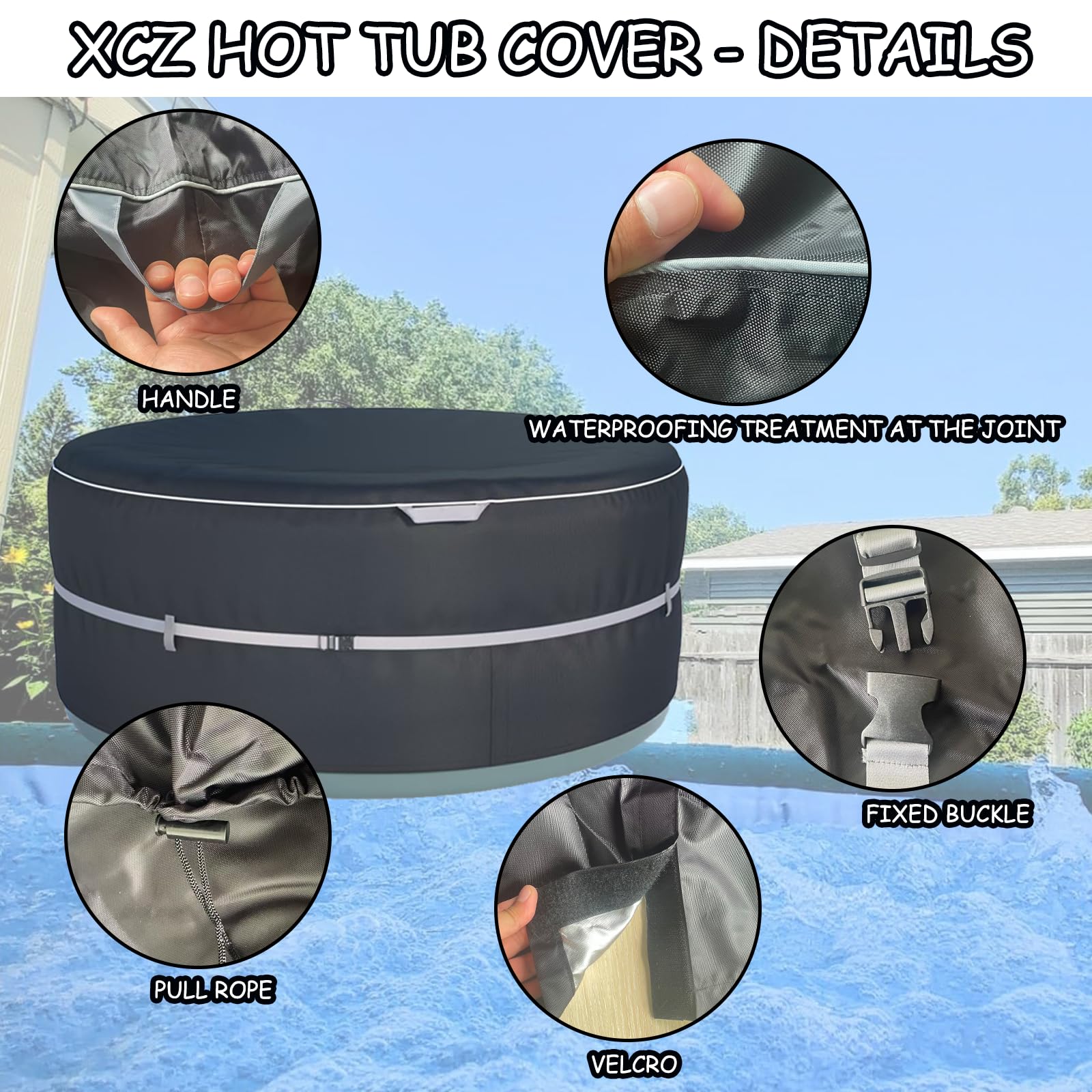 XCZ handle used to lift cover quickly for simple installation