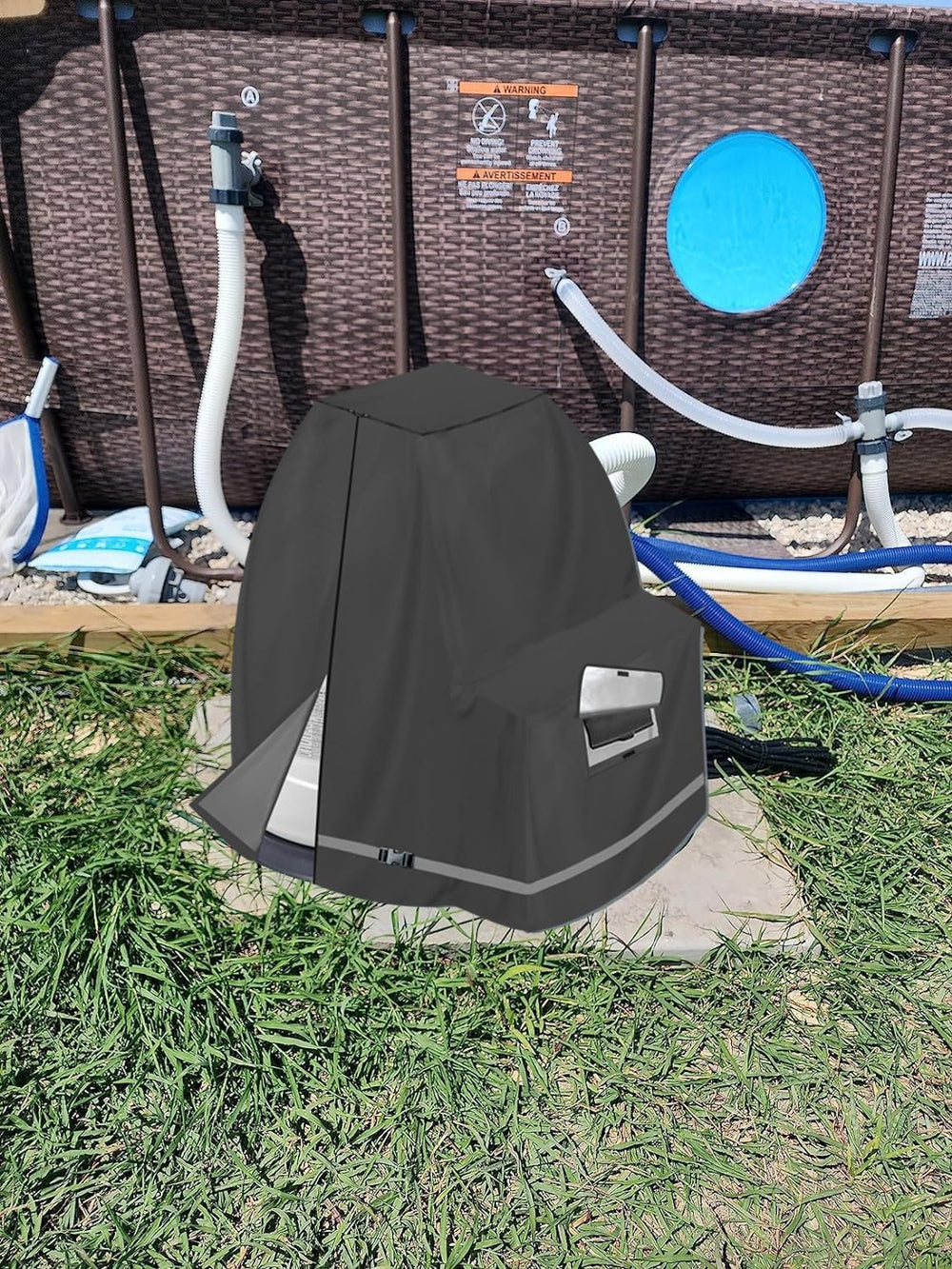 XCZ cover installed poolside providing neat protection and reduced debris