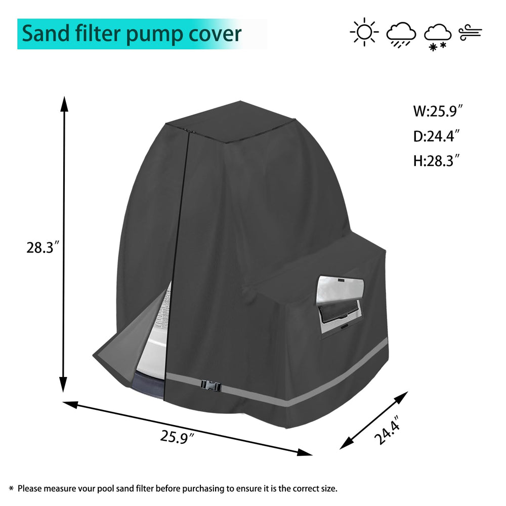 XCZ zipper and Velcro access panels allowing gauge and timer checks