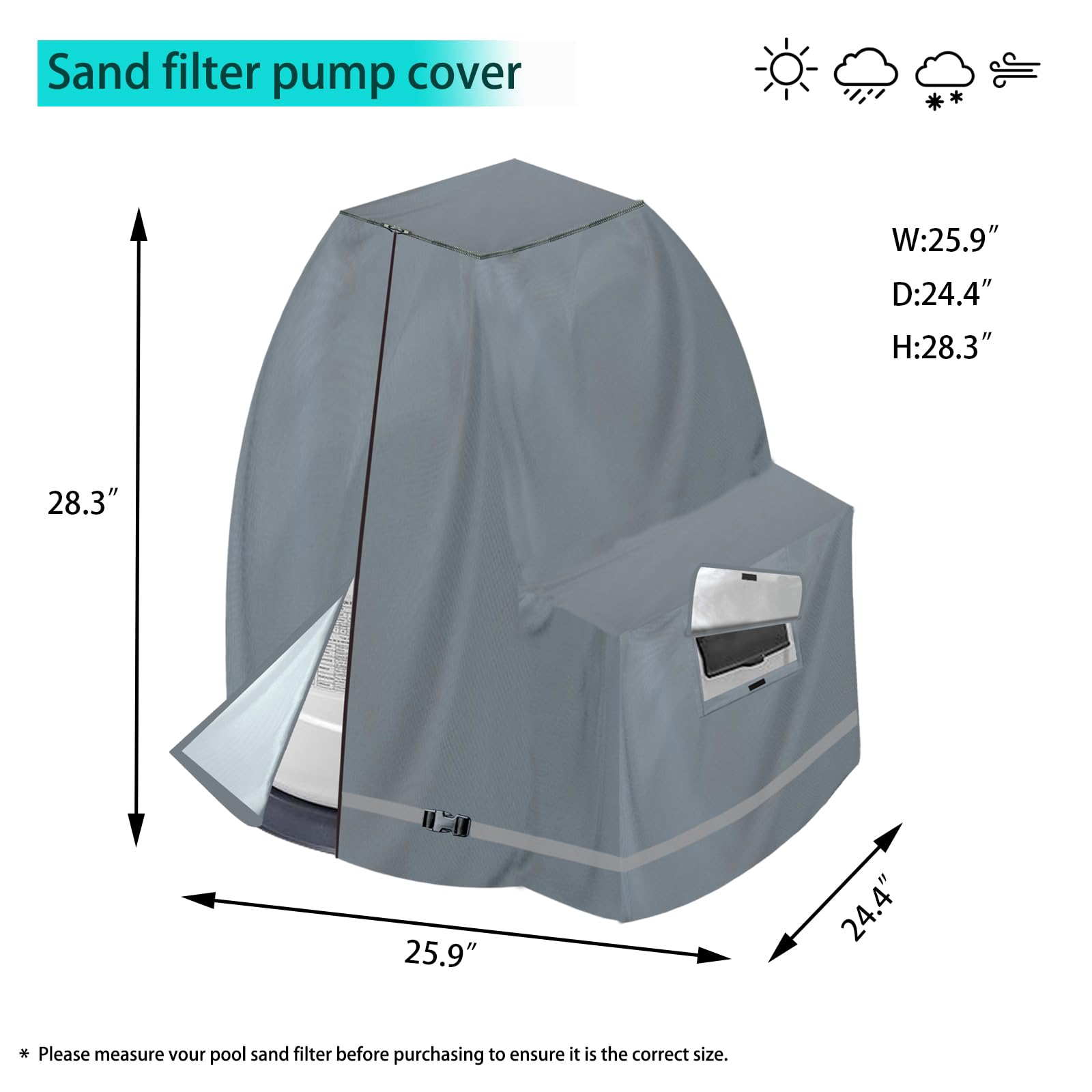 XCZ zipper and Velcro access panel allowing easy gauge and timer adjustments