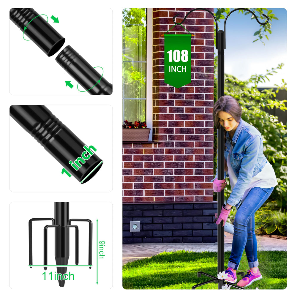 XDW-GIFTS five-prong base detail demonstrating stable ground anchoring benefit