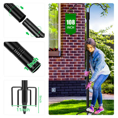 XDW-GIFTS five-prong base detail demonstrating stable ground anchoring benefit