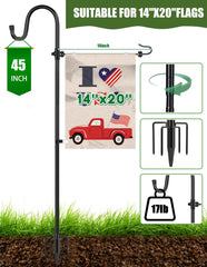 XDW-GIFTS close-up of tiger clip and spring stoppers securing a 14x20 flag