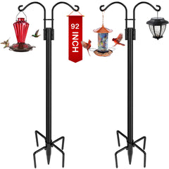 XDW-GIFTS front view of double shepherds hooks showing dual arms and finish for elegant display
