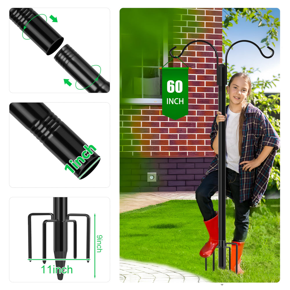 XDW-GIFTS five-prong base planted in soil demonstrating improved grip and reduced wobble