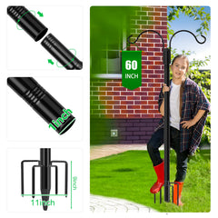 XDW-GIFTS five-prong base planted in soil demonstrating improved grip and reduced wobble