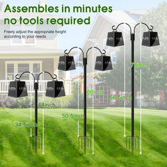 XDW-GIFTS five-prong base inserted in soil demonstrating strong anchoring and improved stability