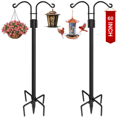 XDW-GIFTS front view of double shepherds hooks showing twin arms and overall shape for versatile hanging