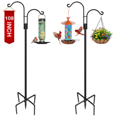 XDW-GIFTS front view of double shepherds hooks showing dual arms and finish, durable display
