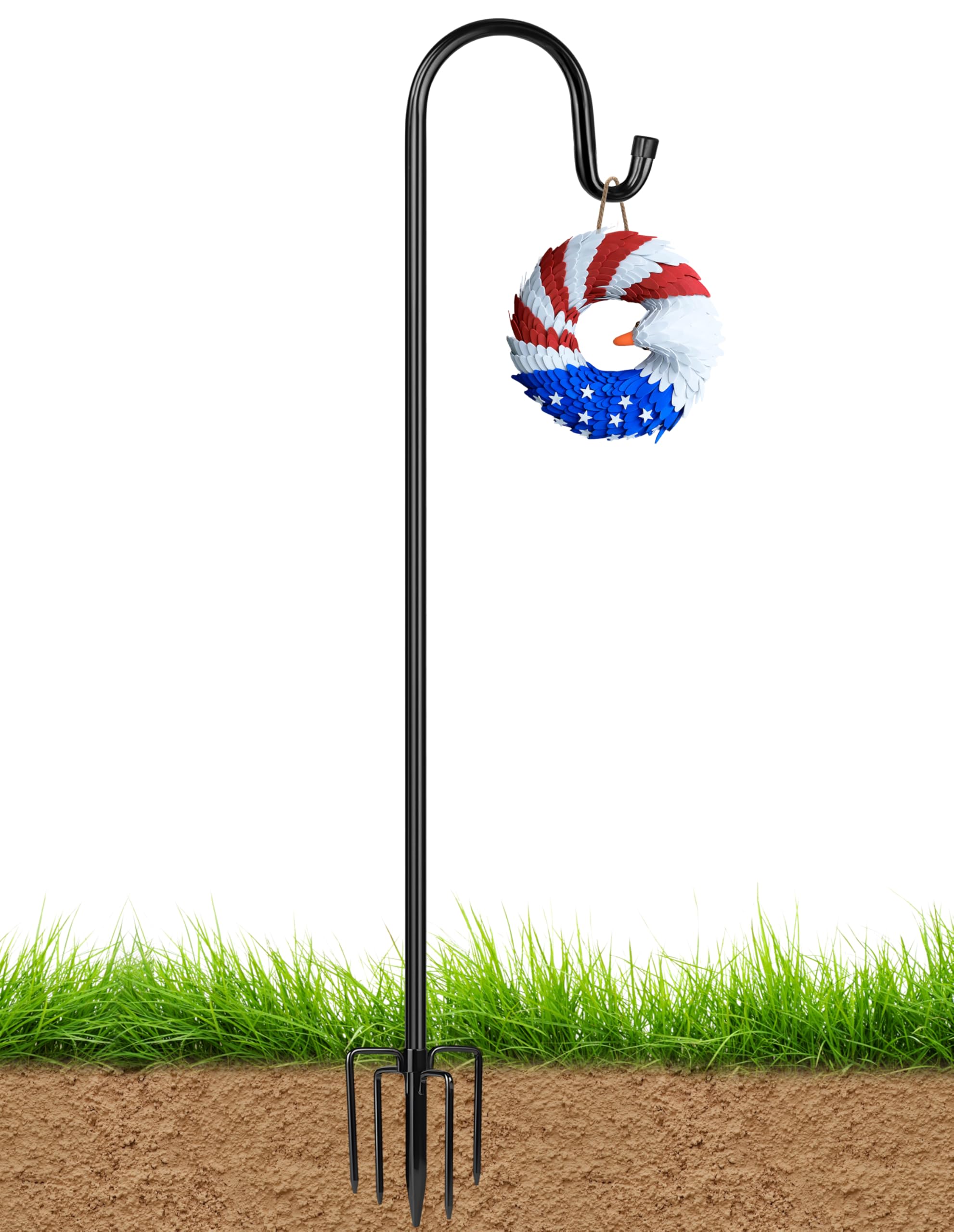 XDW-GIFTS full-height shepherd's hook showing tall secure display