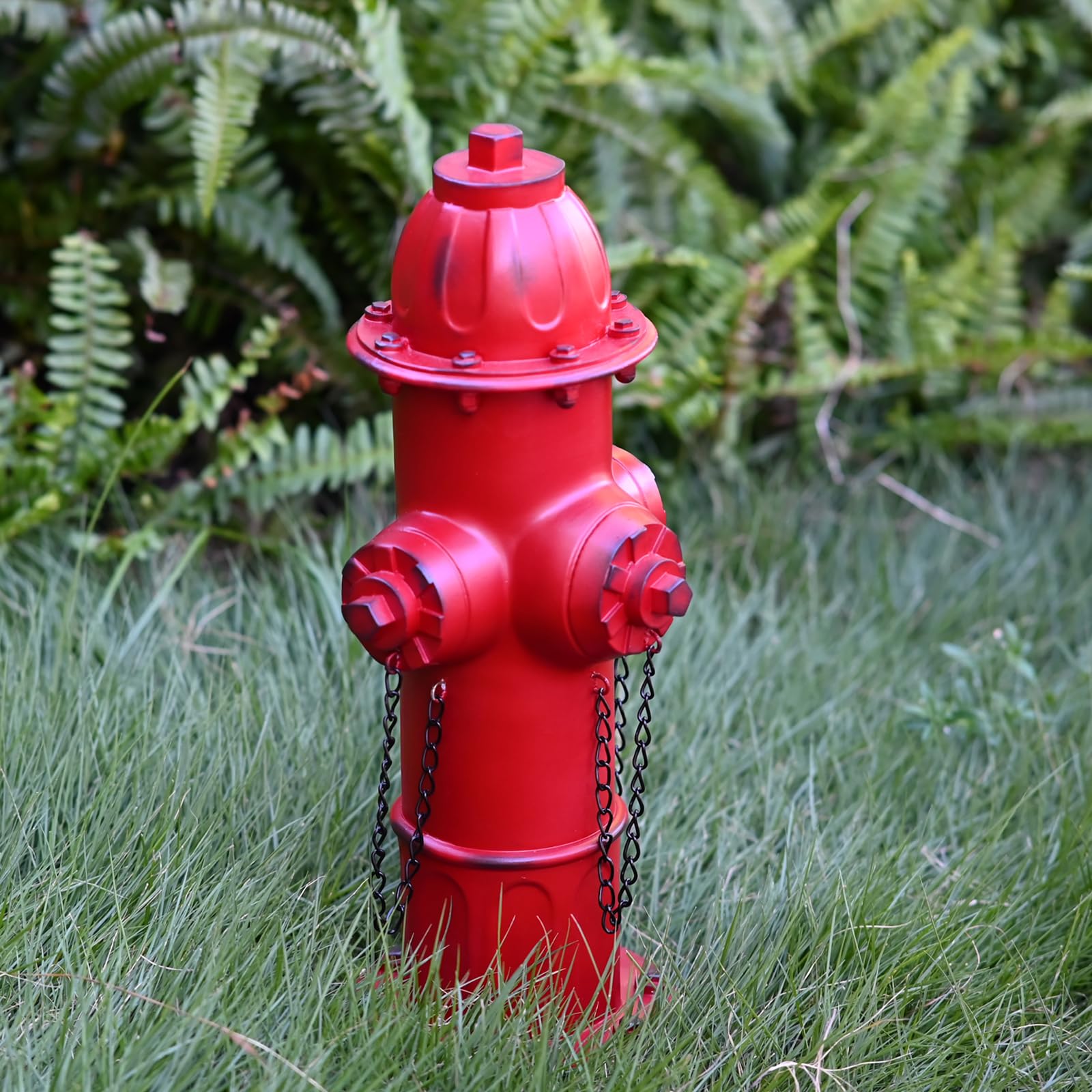 Xdymsien plastic anchor stakes inserted securing hydrant against tipping