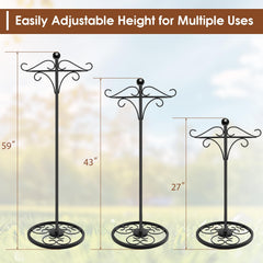 Xensdenban double hook detail holding two garden decorations securely