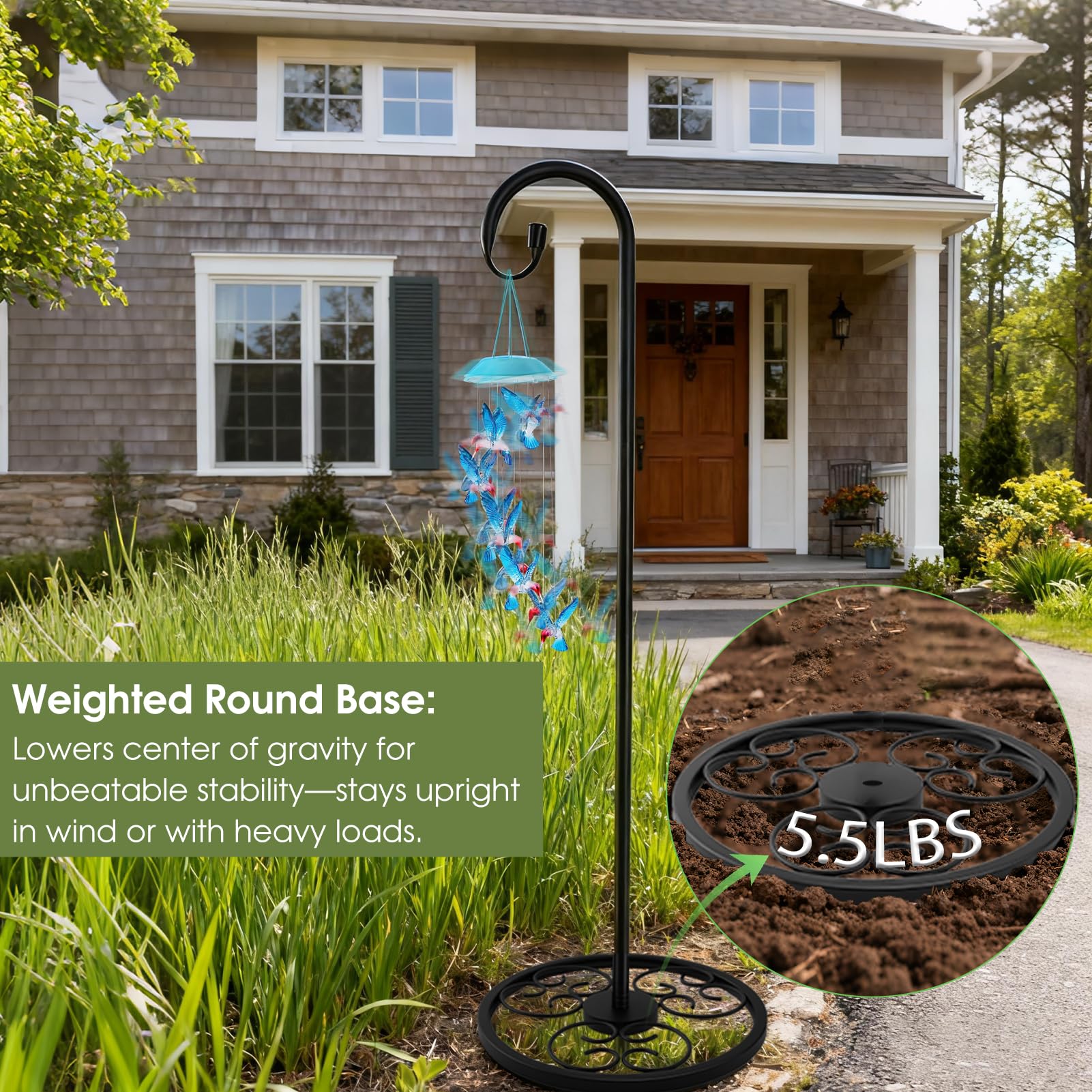 xensdenban weighted round base close detail providing superior stability