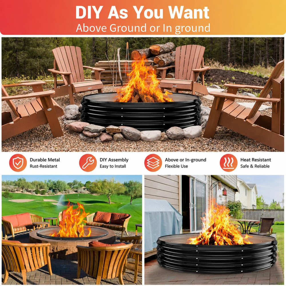 XGMDD installed as in-ground stone liner offering integrated backyard look