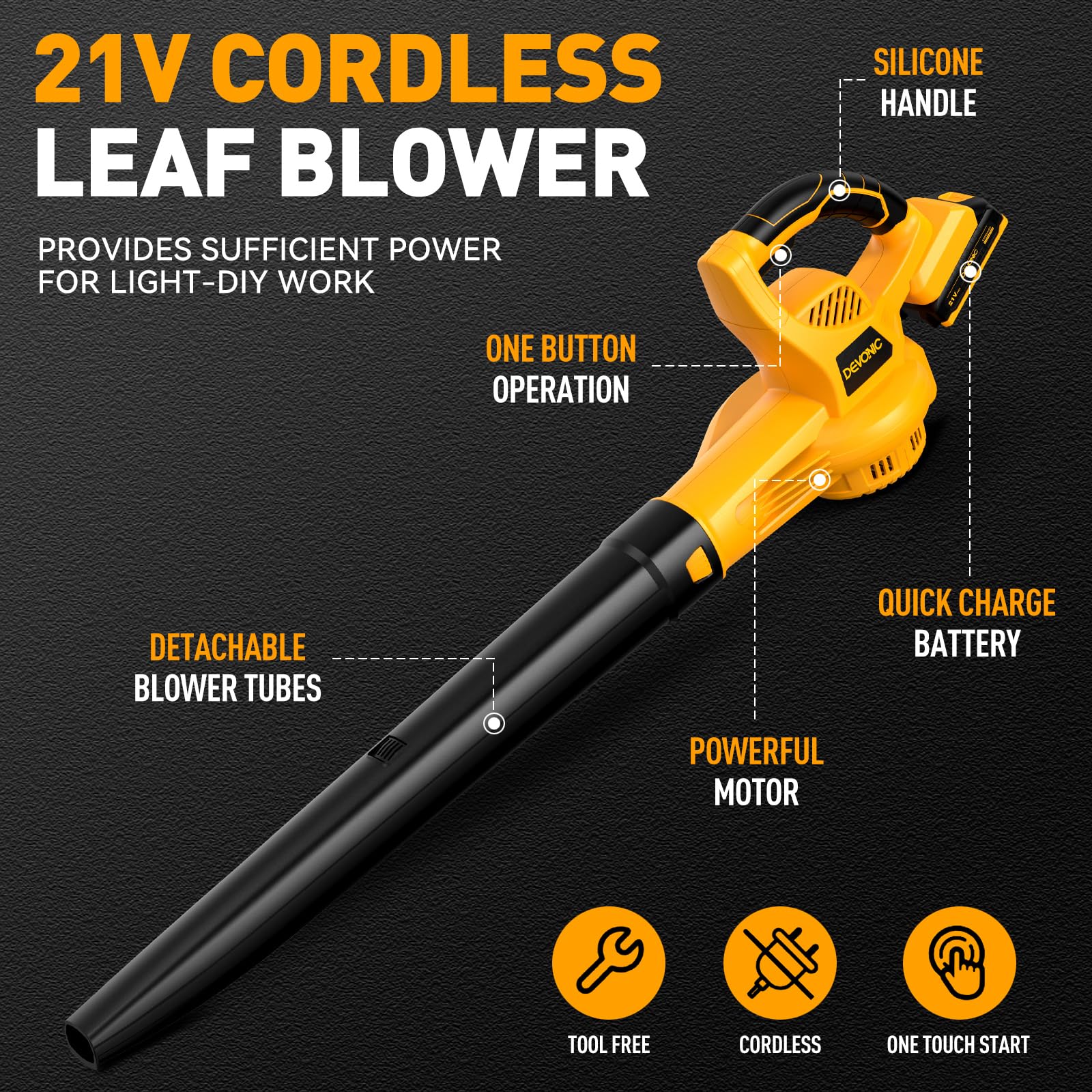 XGOLD DEVONIC nozzle close-up highlighting extended tube for reaching tight spots