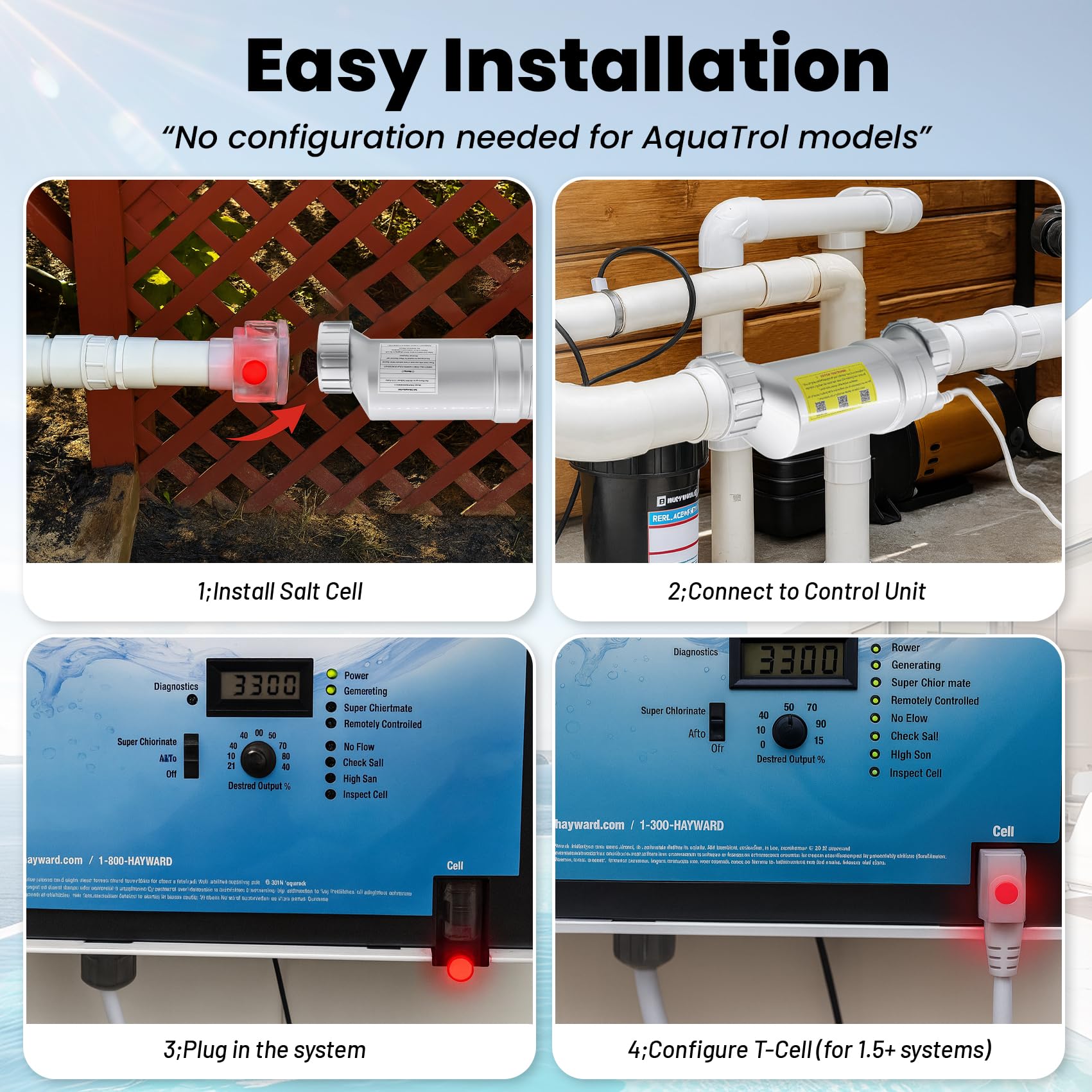 XHHEZQ installed in pool system, demonstrating easy replacement and performance