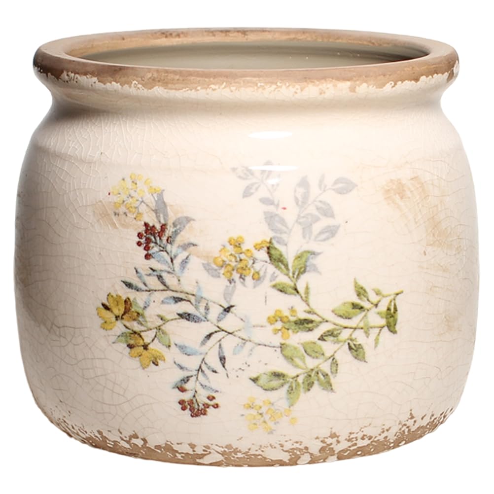 Xiaan Jiaju front view ceramic pot showing cottage charm and display-ready styling