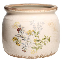 Xiaan Jiaju front view ceramic pot showing cottage charm and display-ready styling